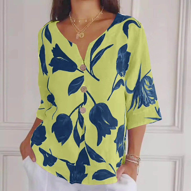 Camisa em Linho Flora